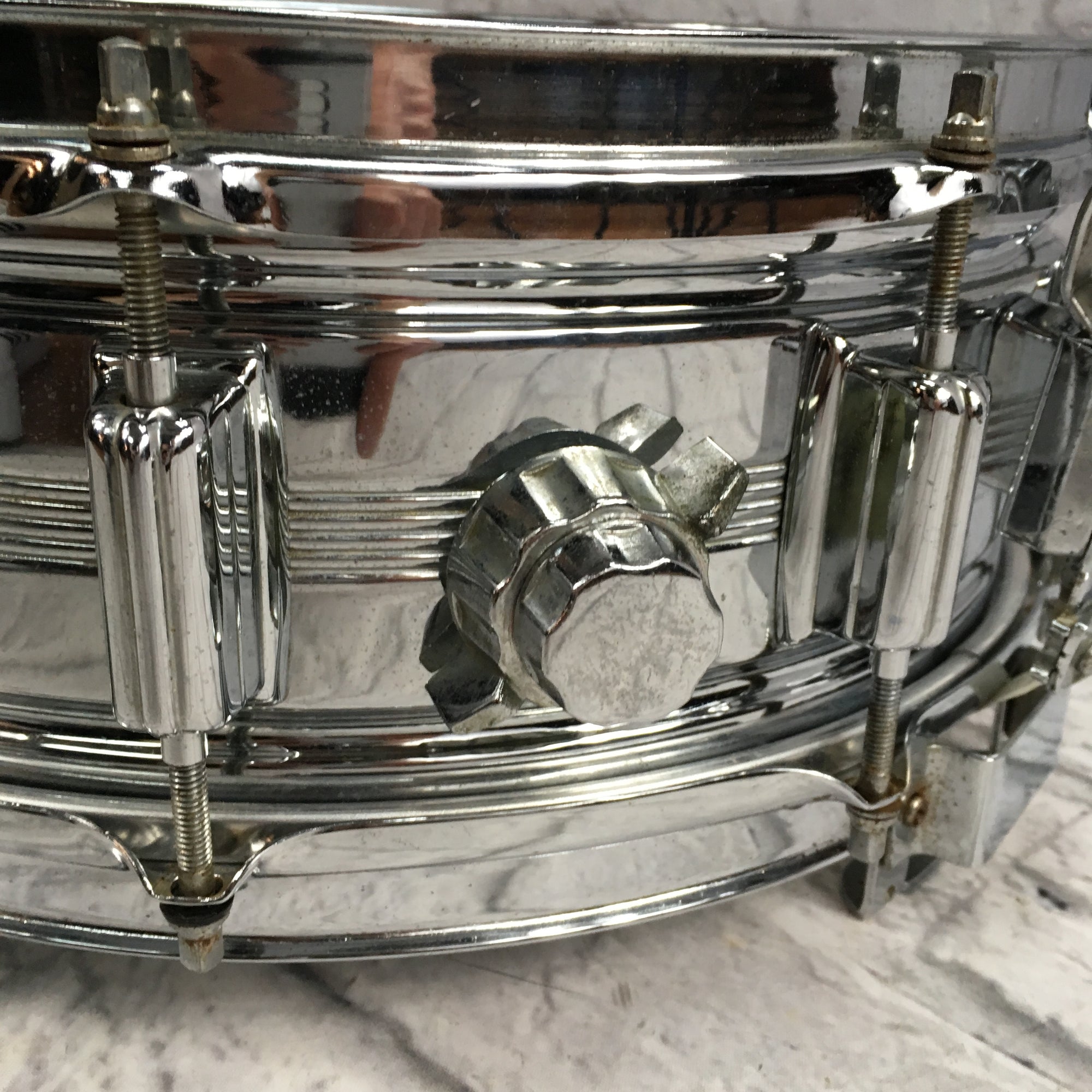 Vintage Rogers 14x5 Dynasonic 5 Line COB Snare Drum