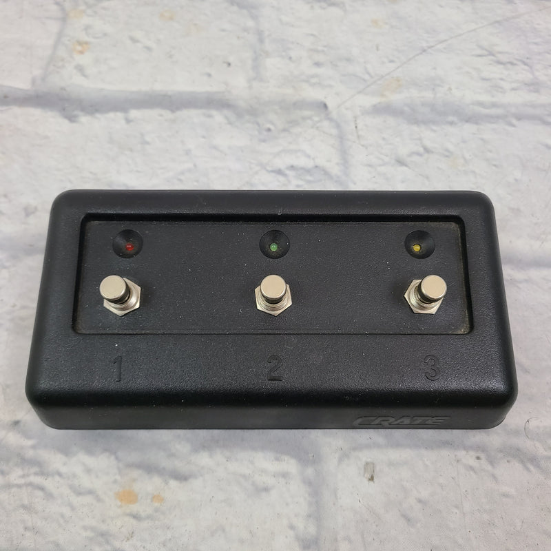 Crate 3-Button Footswitch - Plastic Enclosure - Evolution Music