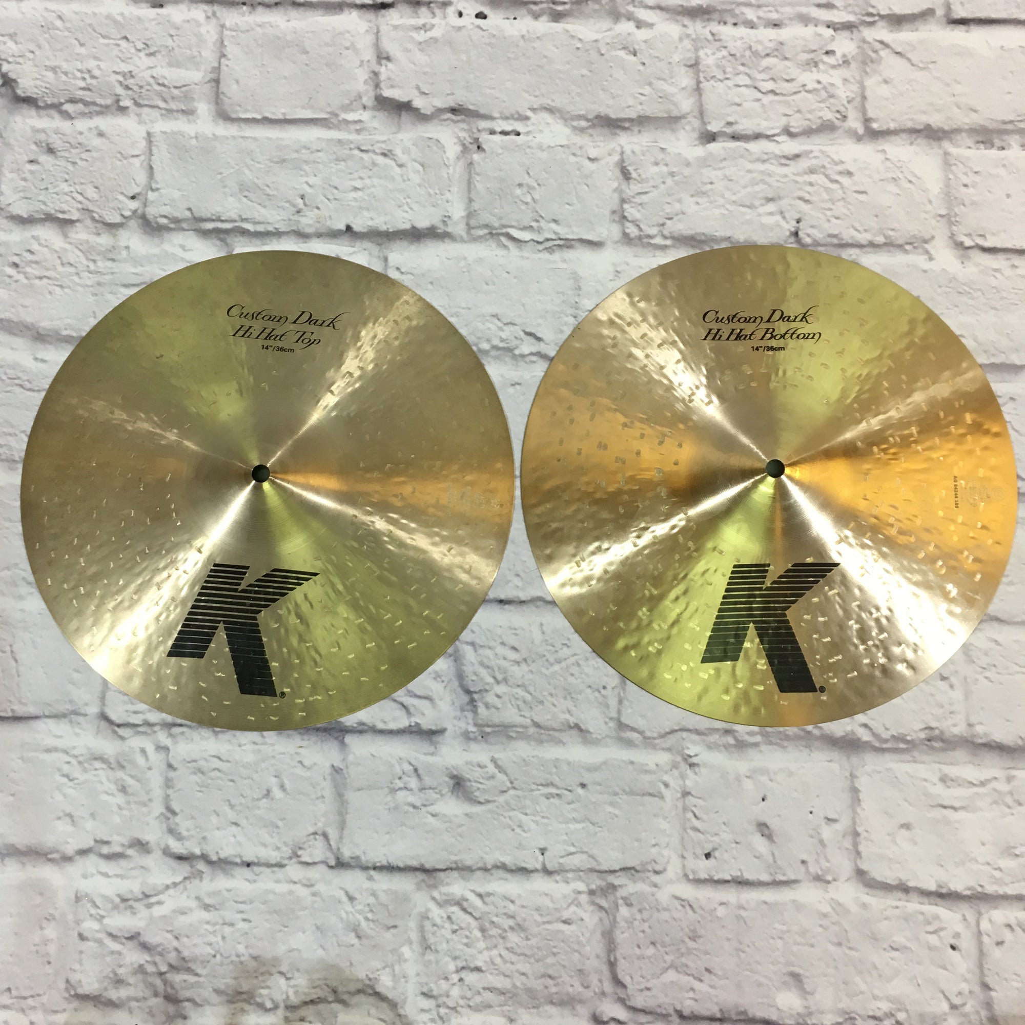 Zildjian 14in K Custom Dark Hi Hat Cymbal Pair