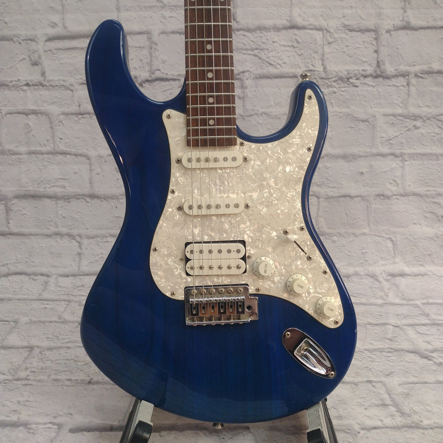 Brownsville Strat Style Electric Guitar - Blue