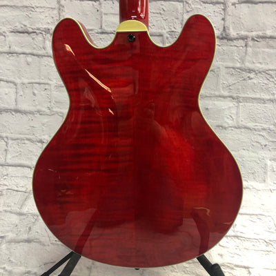 Eastman T486B-RD Hollow Body Thinline with Case Hollow Body Electric Guitar