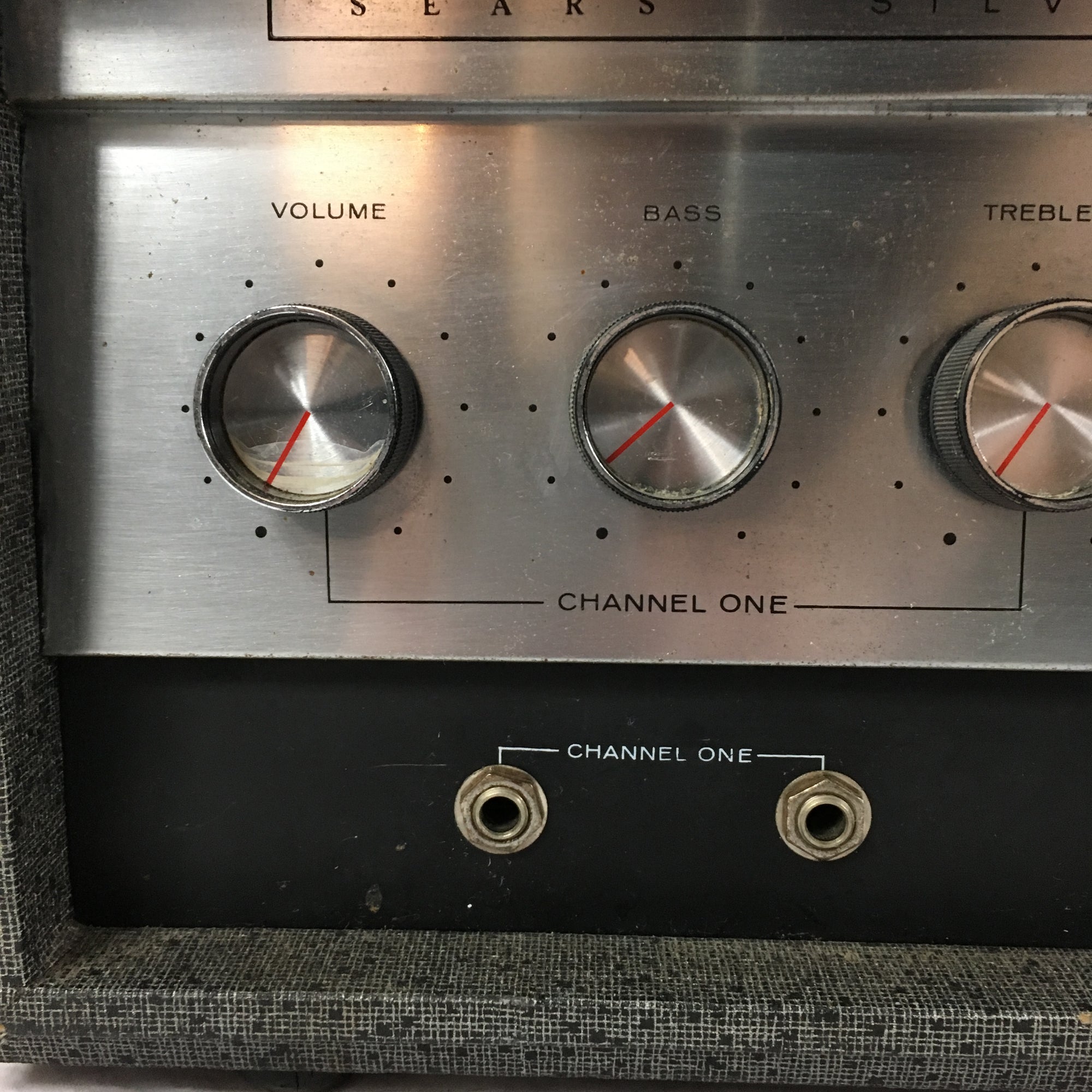 Vintage 1960s Silvertone 1484 Twin Twelve Amplifier Head