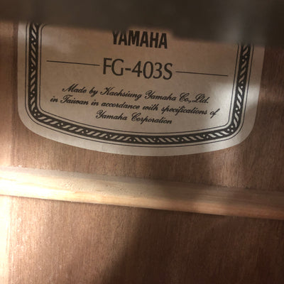 Yamaha FG403S with LR Baggs M1A Acoustic Guitar