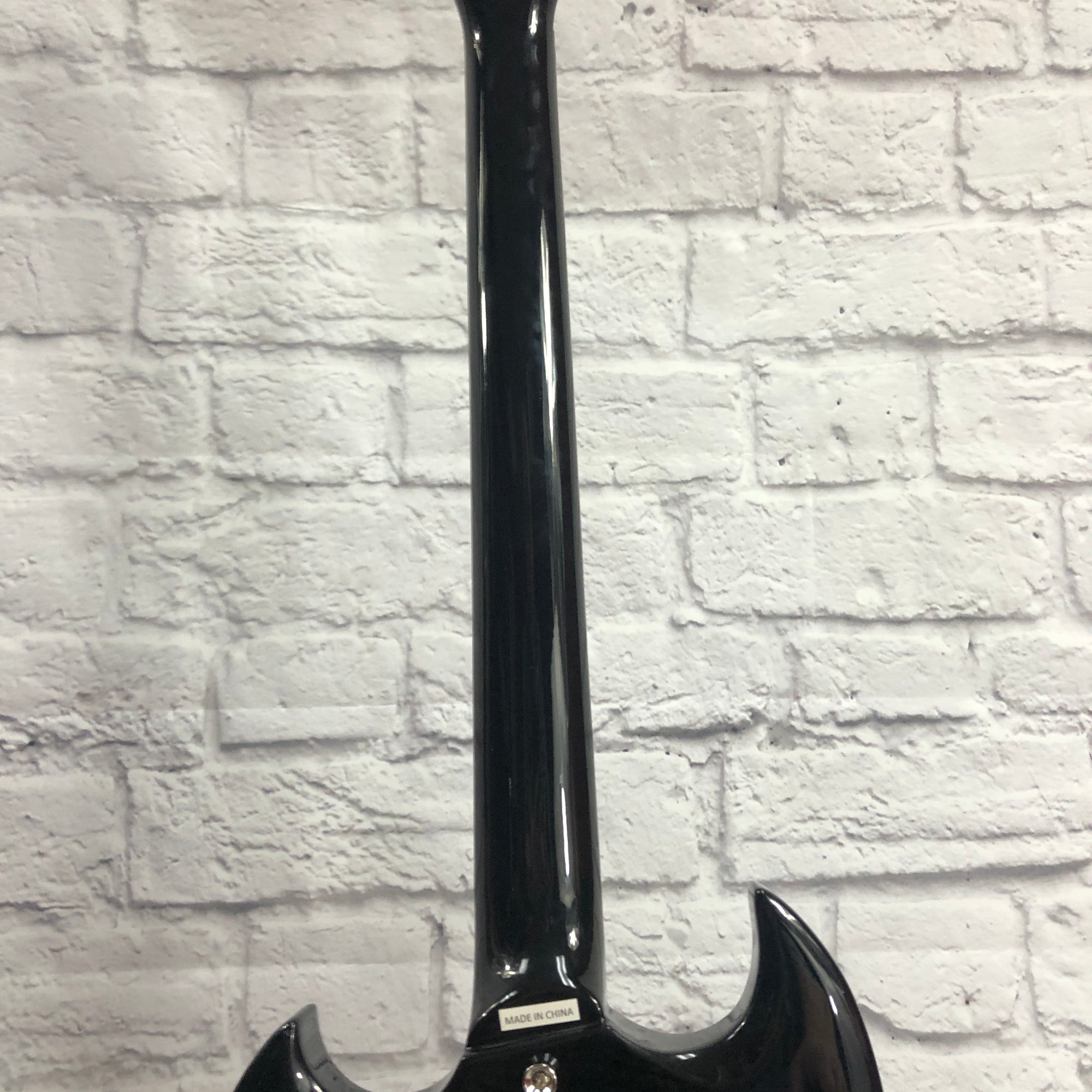 Encore E69 SG Style Electric Guitar Gloss Black - Evolution