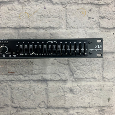 DBX 215 Rack Equalizer Rack EQ