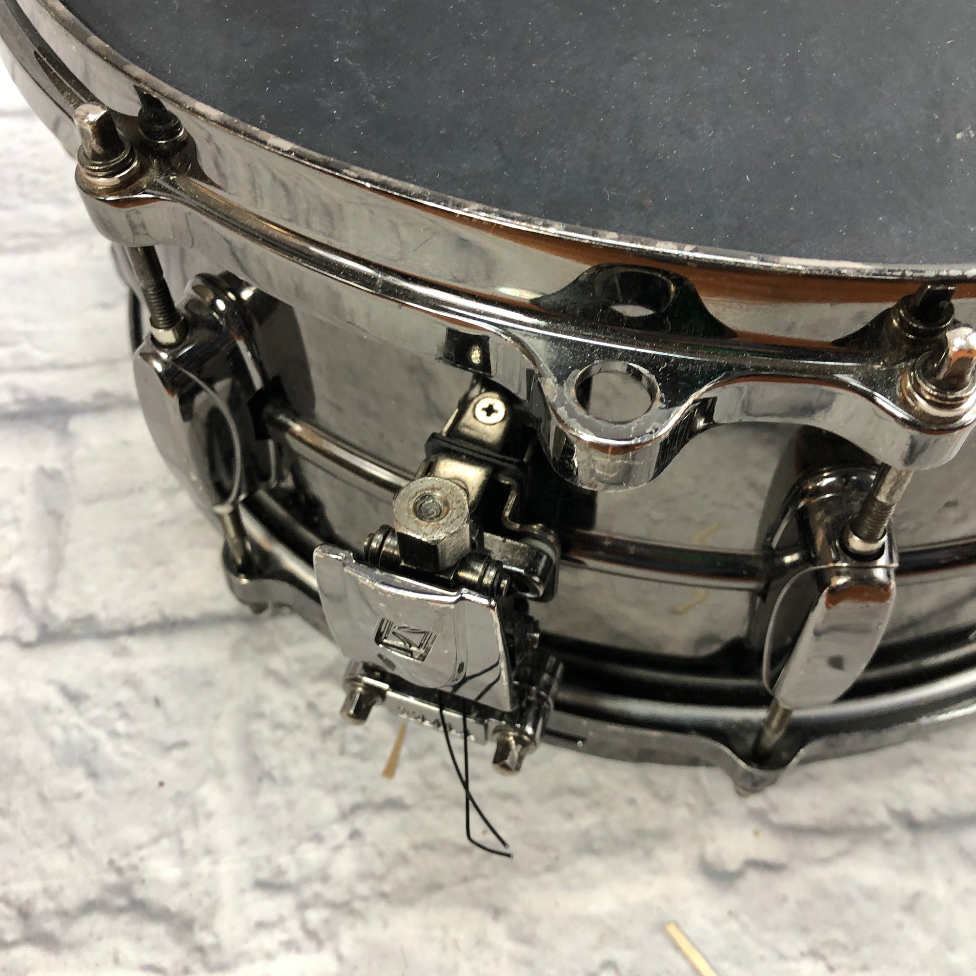 Tama Metalworks Nickel-Plated 14in Black Steel Snare Drum