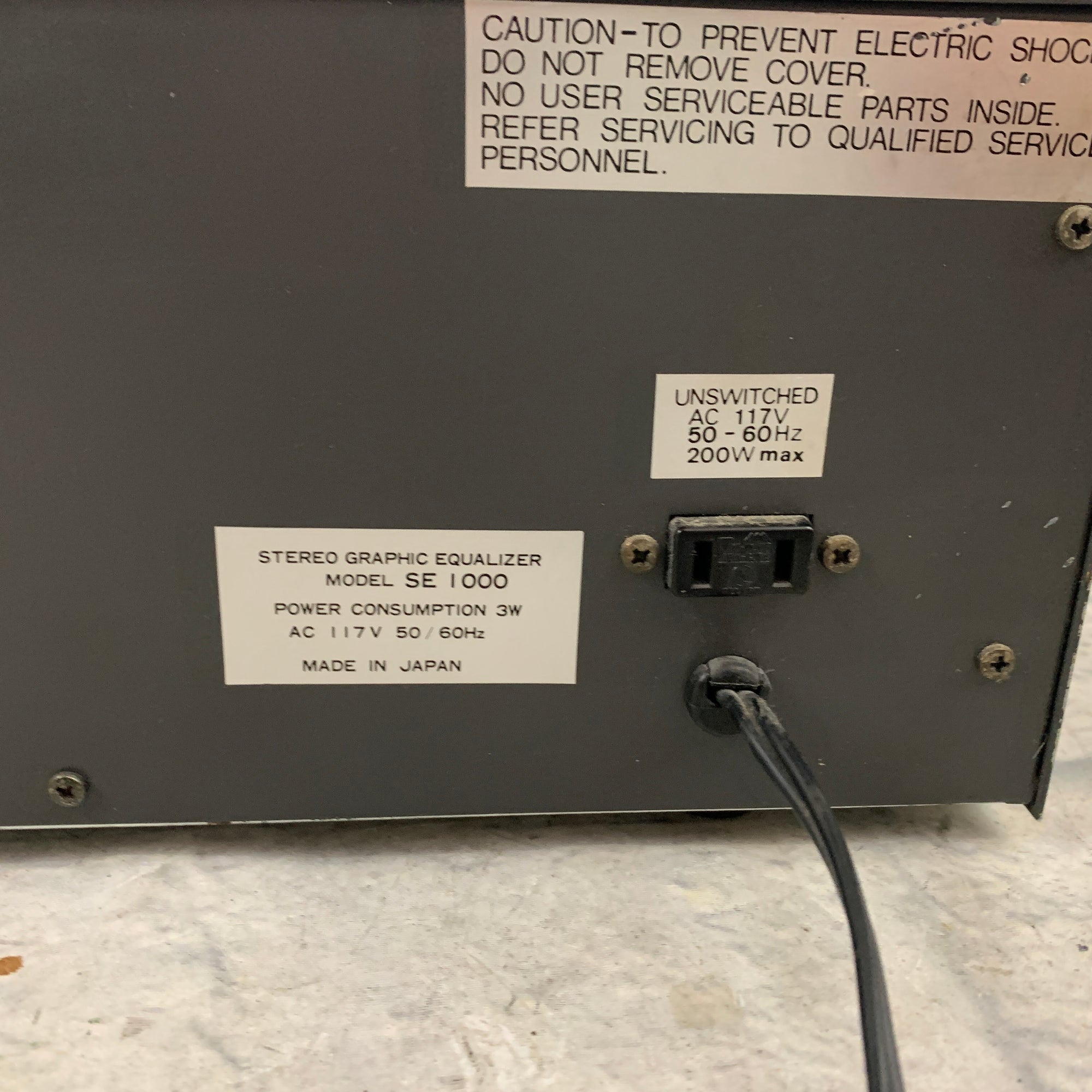 MegaTech SE 1000 10-Band Equalizer Rack EQ