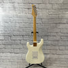 Harmonia Strat-Style Electric Guitar (White)