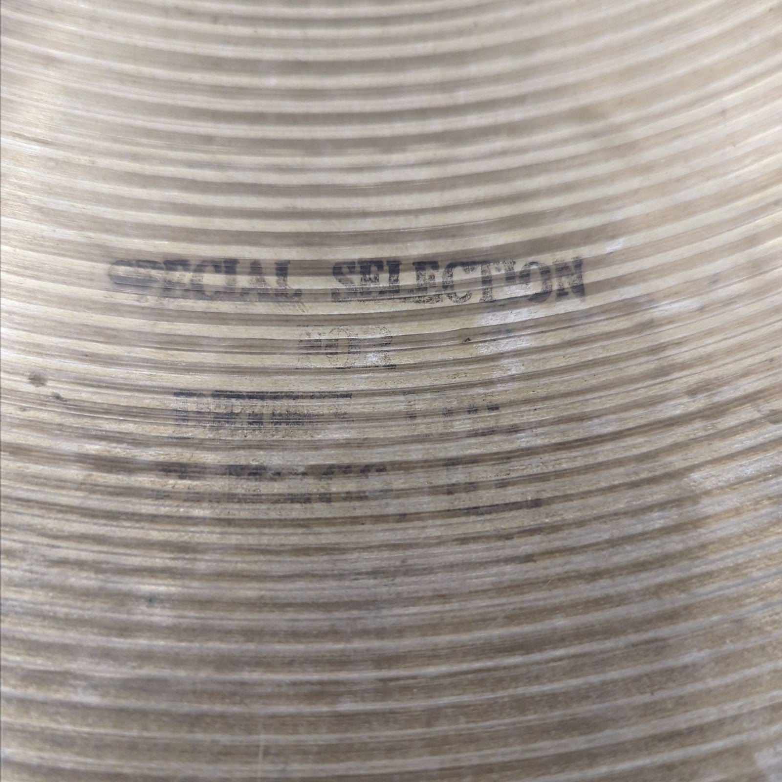 Vintage Zildjian Rock 21 Ride Cymbal Ghost Hollow Logo - 3250g
