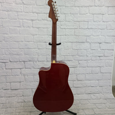 Fender Redondo Player Acoustic - Candy Apple Red