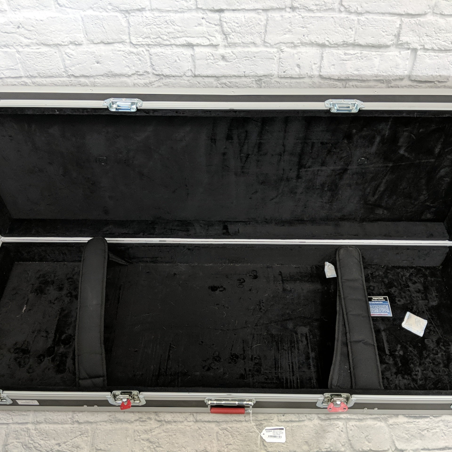 Gator G Tour Flight Case Open Rectangle Guitar Bass Keyboard Case w/Wheels