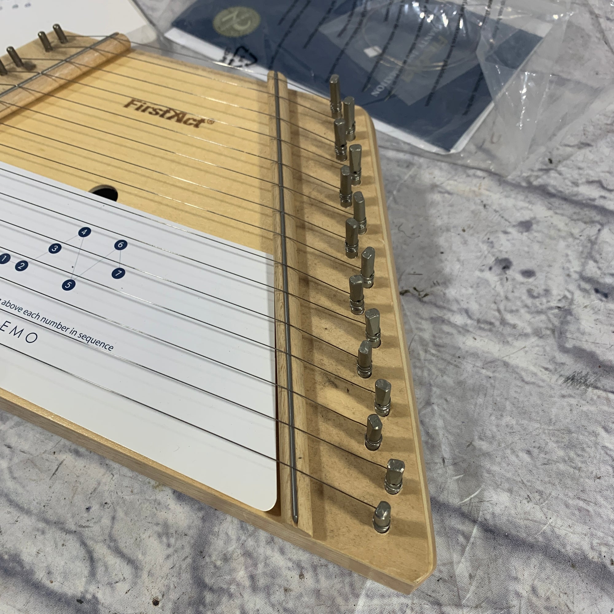 First Act Lap Harp w/ Song Cards & Restring Guide