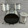 Tama ImperialStar Metallic White Zola Coat Drum Kit 12 14 16 26