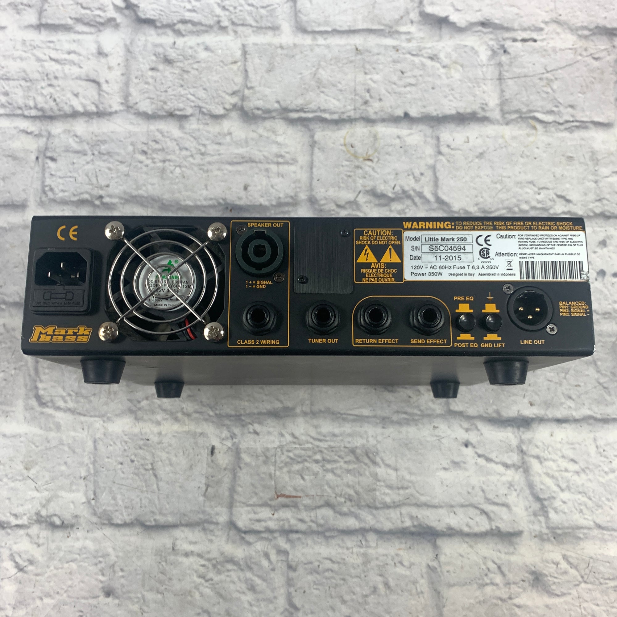 Markbass Little Mark 250 Blackline Series Bass Amp Head