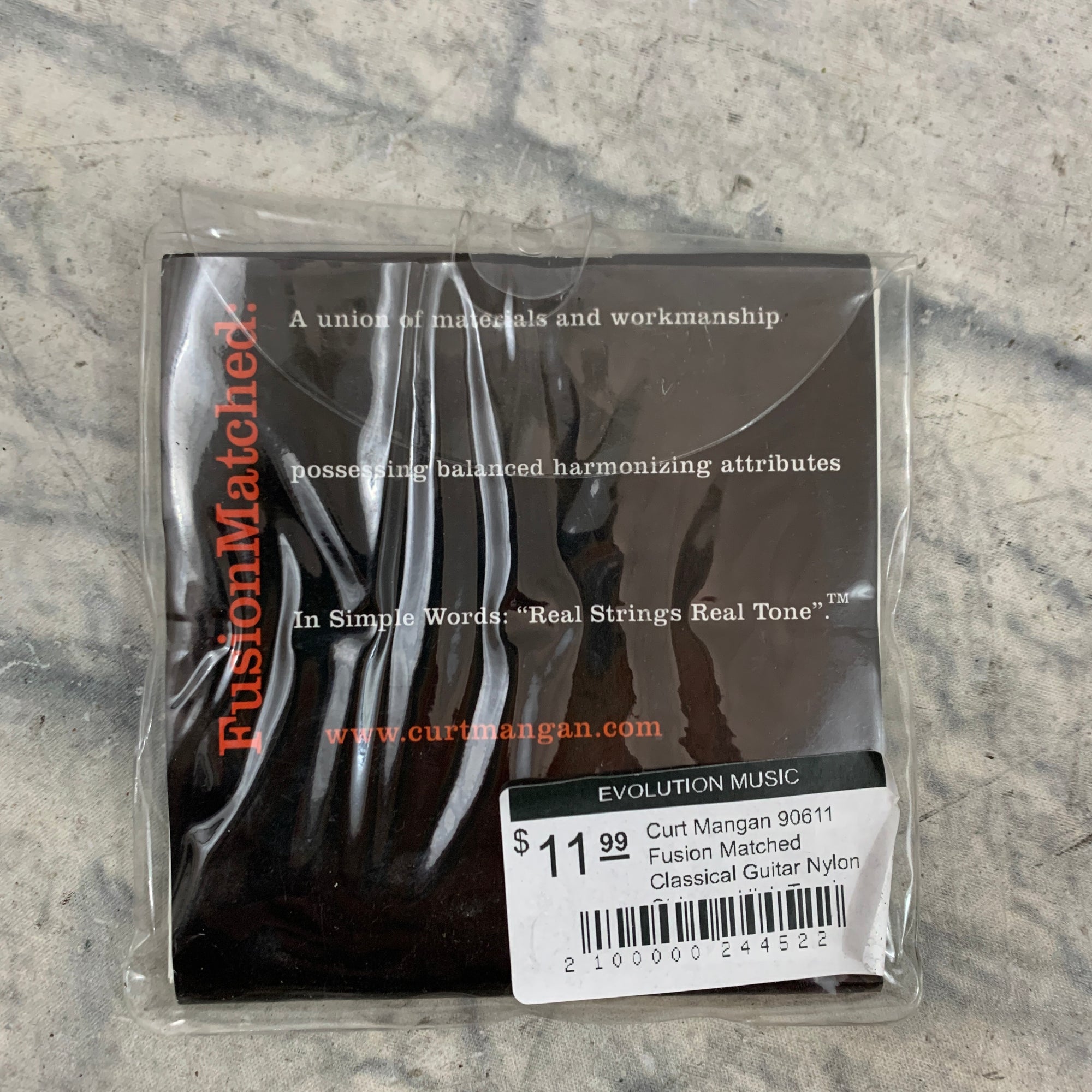 Curt Mangan 90611 Fusion Matched Classical Guitar Nylon Strings - High Tension Tie On