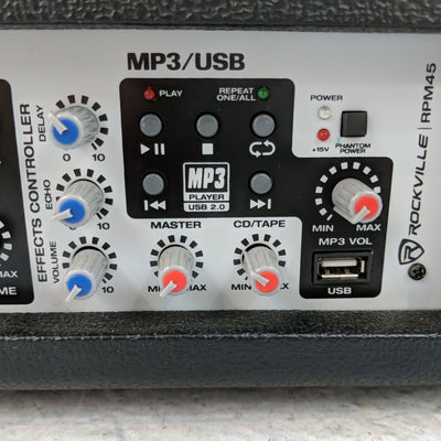 Rockville RPM45 4 Channel Powered Mixer