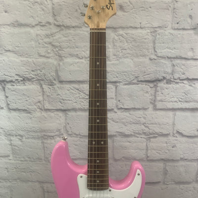 Squier Mini Strat Stratocaster (Pink) Electric Guitar