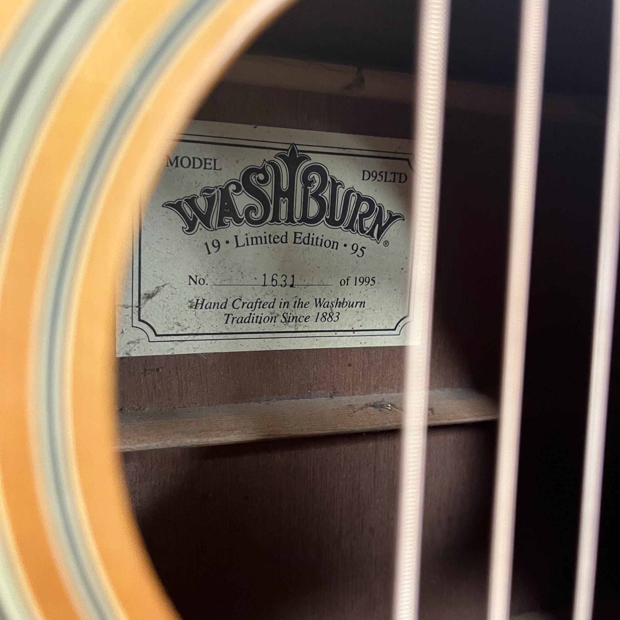 Washburn D95LTD 1995年 限定モデル アコースティックギター Washburn D95LTD 1995年 限定モデル アコースティックギター