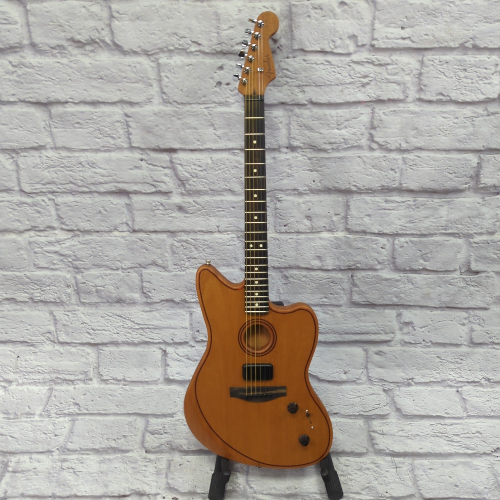 Fender American Acoustasonic Jazzmaster All-Mahogany Natural