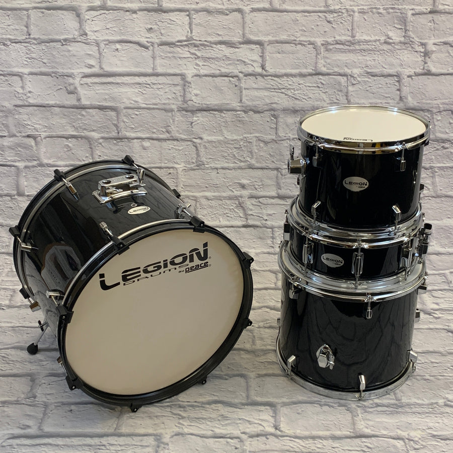 Peace Celebrity 4-Piece Drum Kit w/ Hardware Black