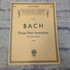 Schirmer's Library Bach: Three-Part Inventions