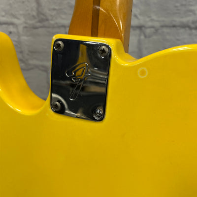 Unknown Yellow Tele Partscaster Electric Guitar