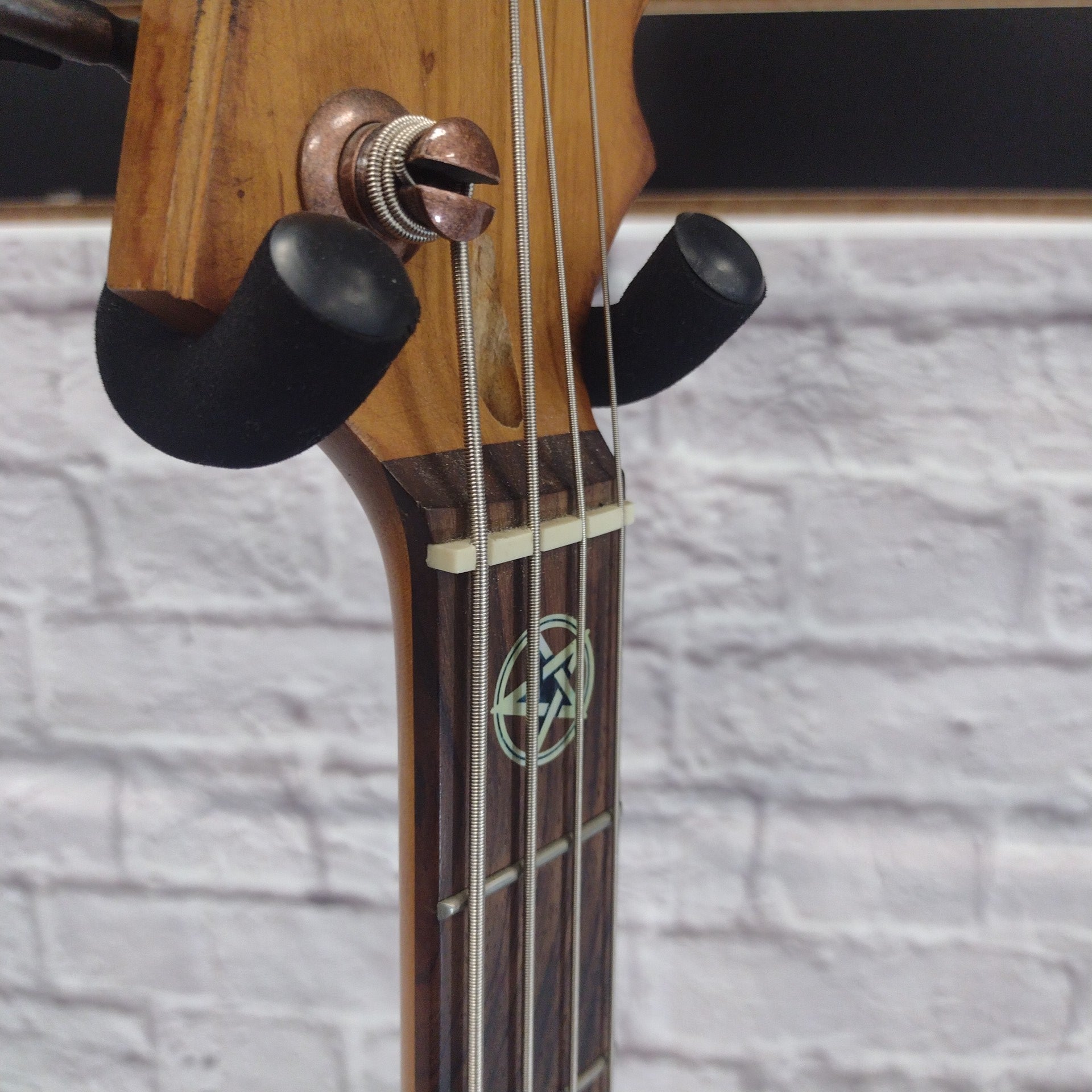 AXL P Bass Style Natural 4 String Bass Guitar