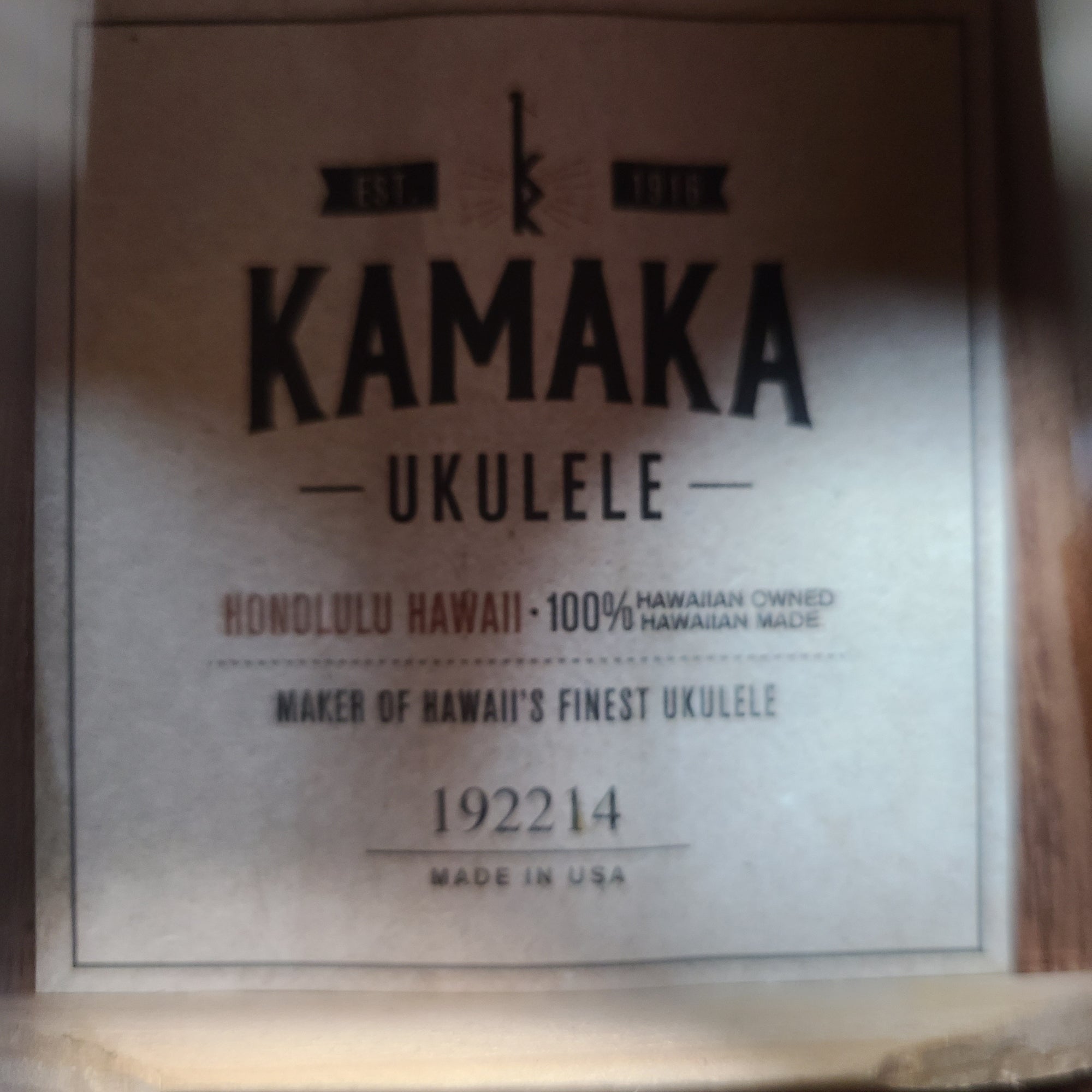 Kamaka HF-1 Soprano Ukulele