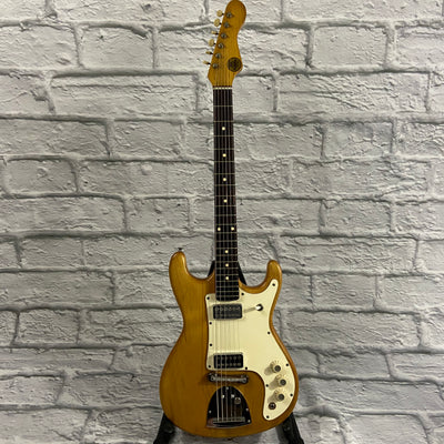 Vintage Kapa Challenger Solid Body Electric Guitar - Natural