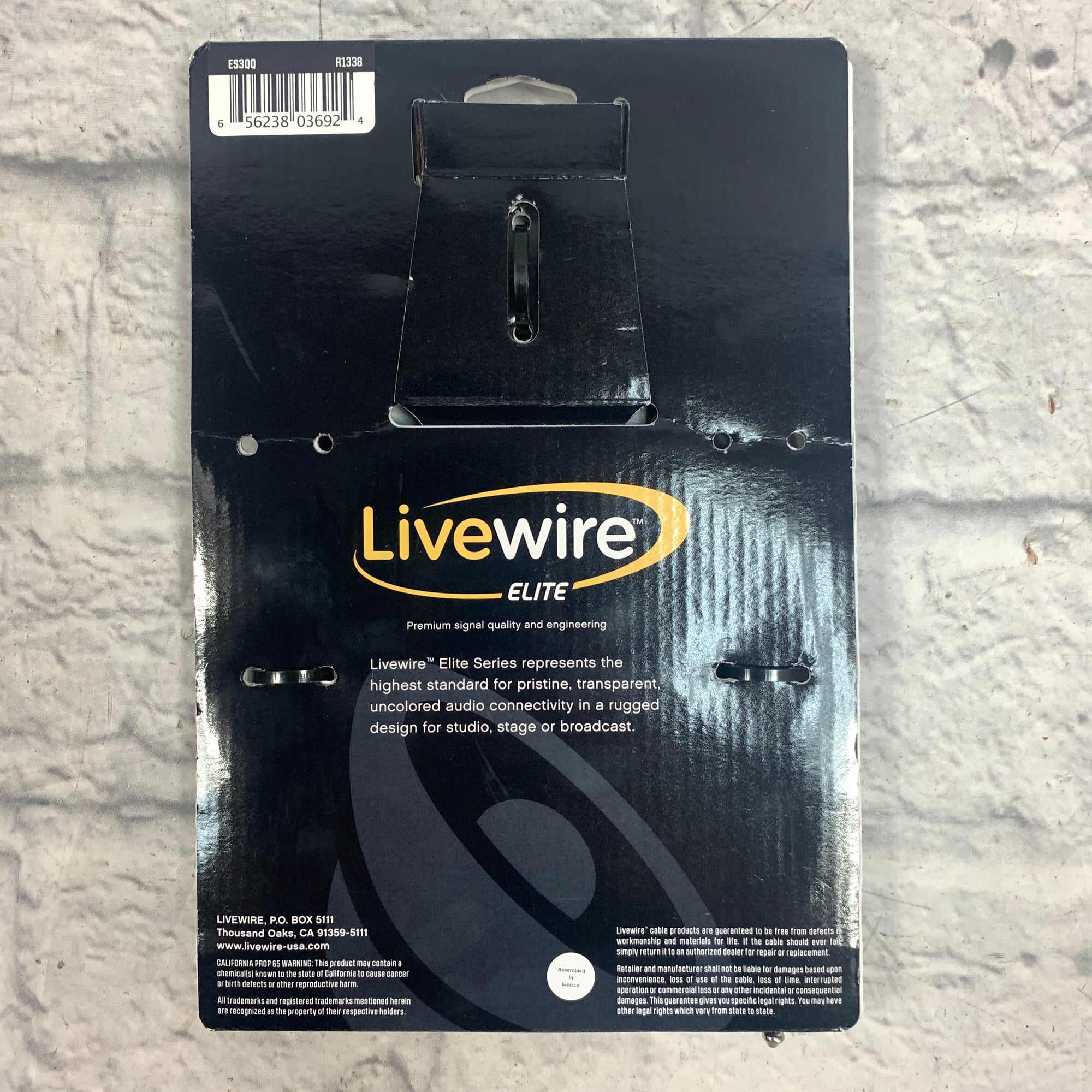 Live Wire Elite 3' Speaker Cable