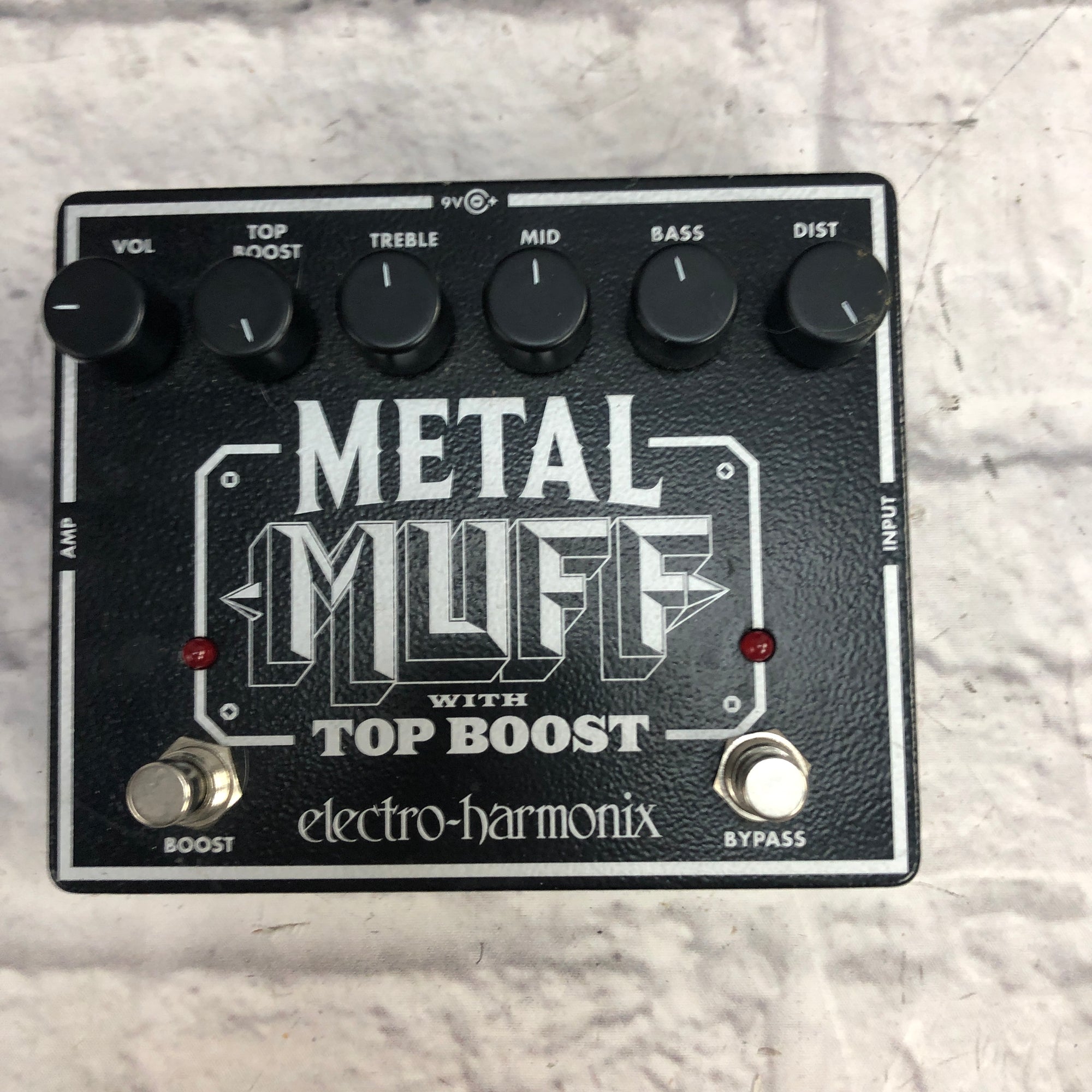 Electro Harmonix Metal Muff with Top Boost Fuzz Pedal