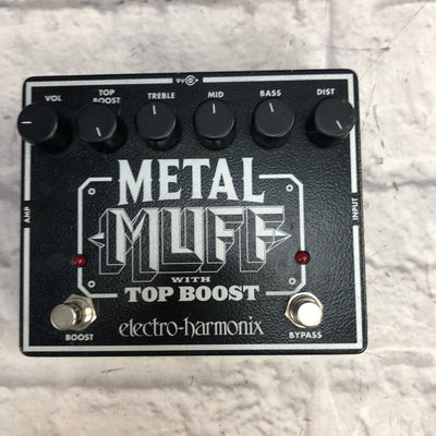Electro Harmonix Metal Muff with Top Boost Fuzz Pedal