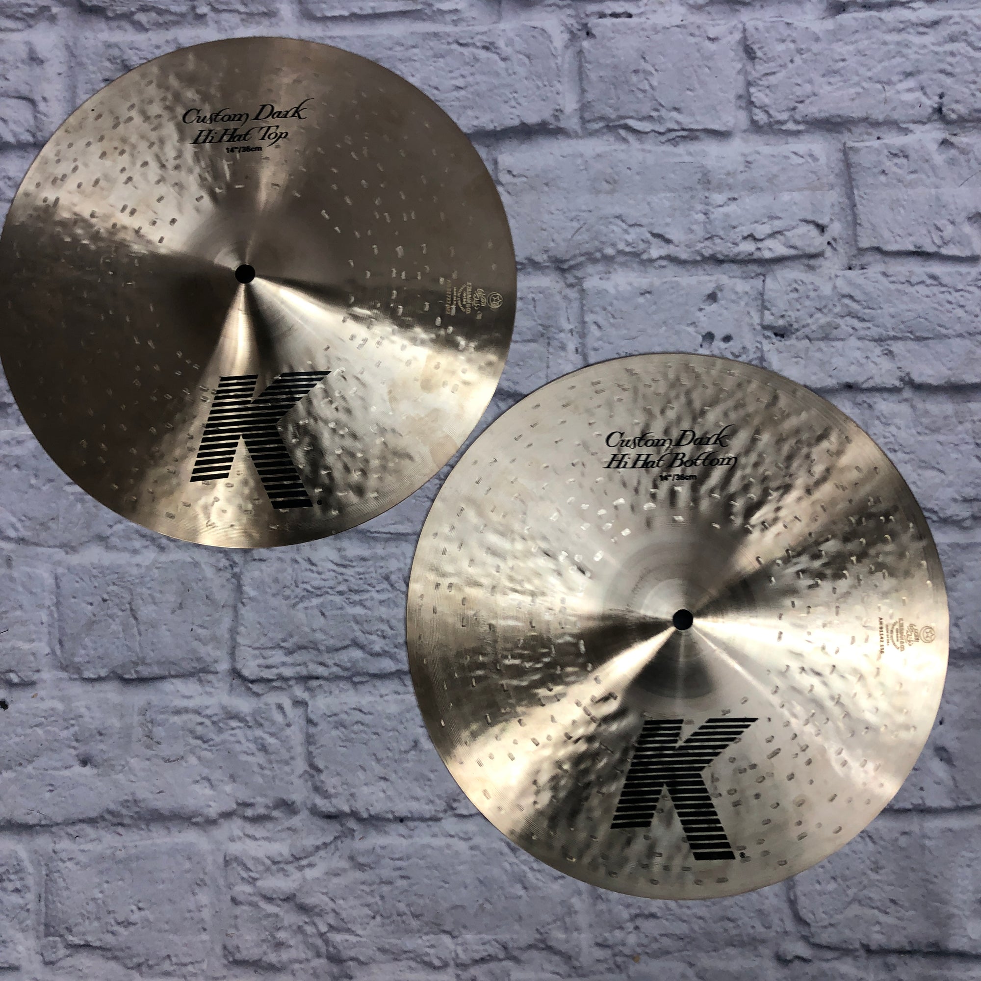 Zildjian 14in K Custom Dark Hi Hat Cymbal Pair
