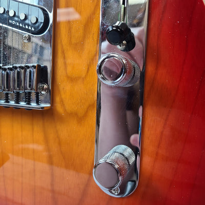 Fender American Ultra Telecaster MN PRB Electric Guitar - Plasma Red Burst
