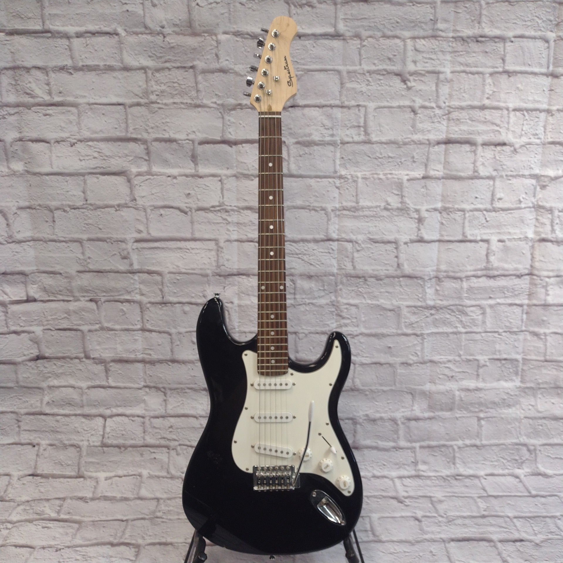 Spectrum Black Stratocaster Style Guitar Electric Guitar