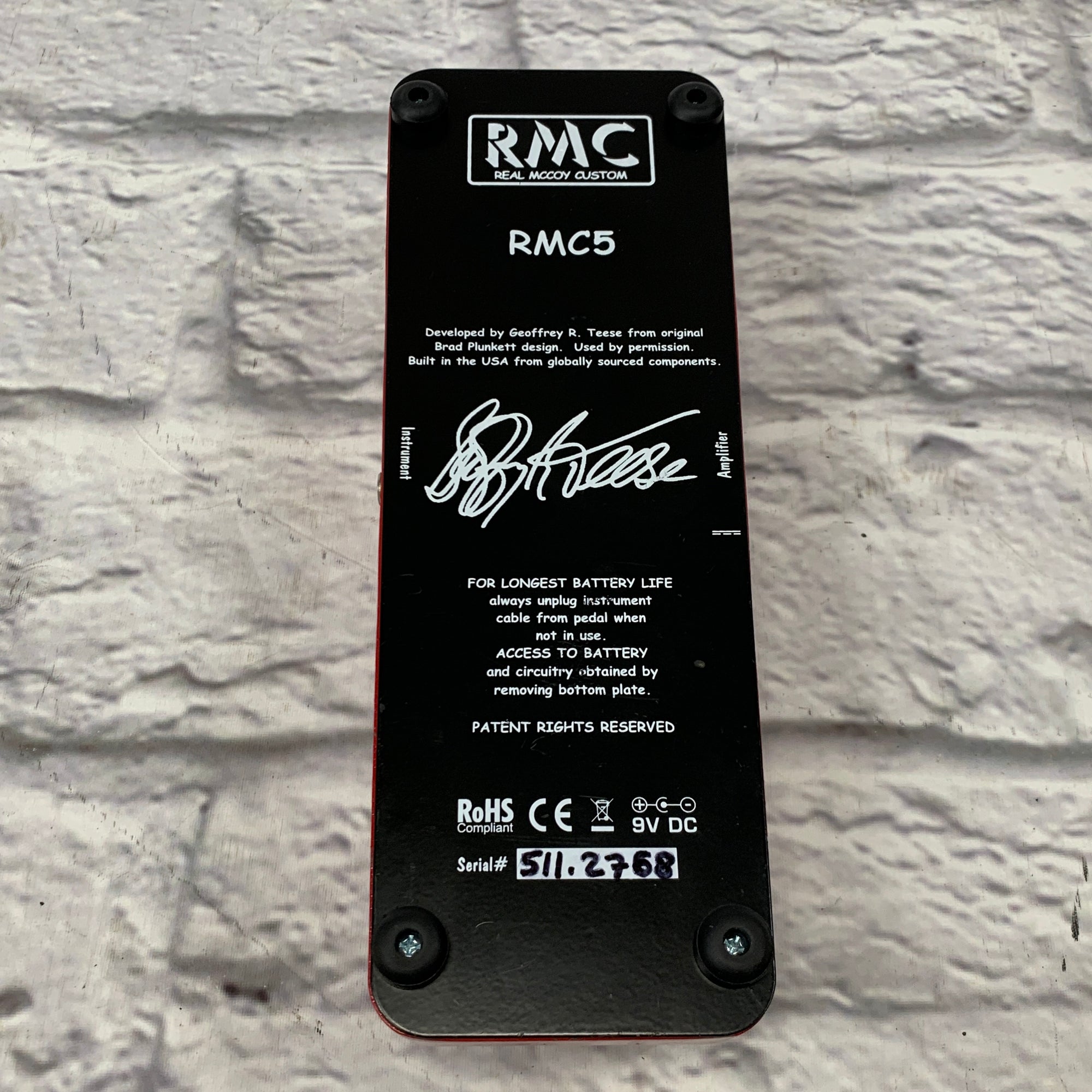 Real Mccoy Custom RMC5 Wizard Wah