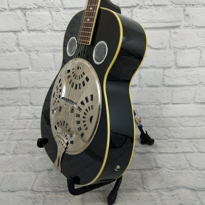 Rogue Classic Spider Resonator Regular Black Roundneck