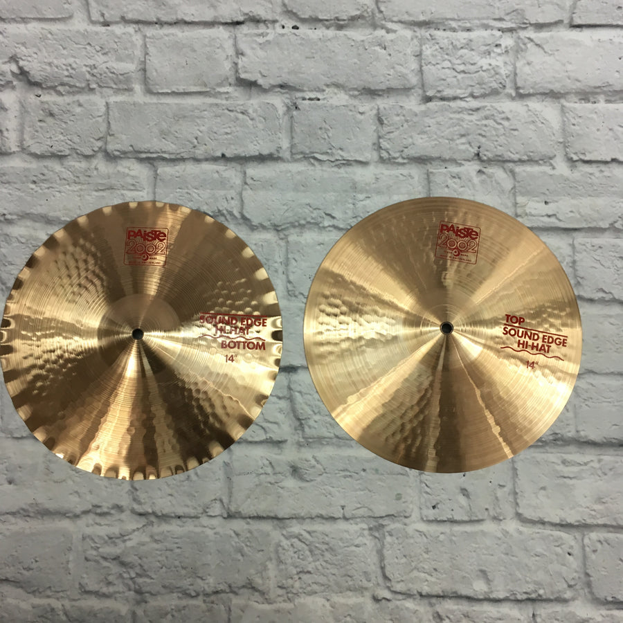 Paiste 2002 Sound Edge 14in Hi Hat Cymbal Pair