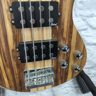 Gstyle Neck Thru 4 String Bass Guitar w/ Active Belcat Pickups