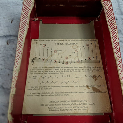 Hugh Tracey  17 Key Kalimba