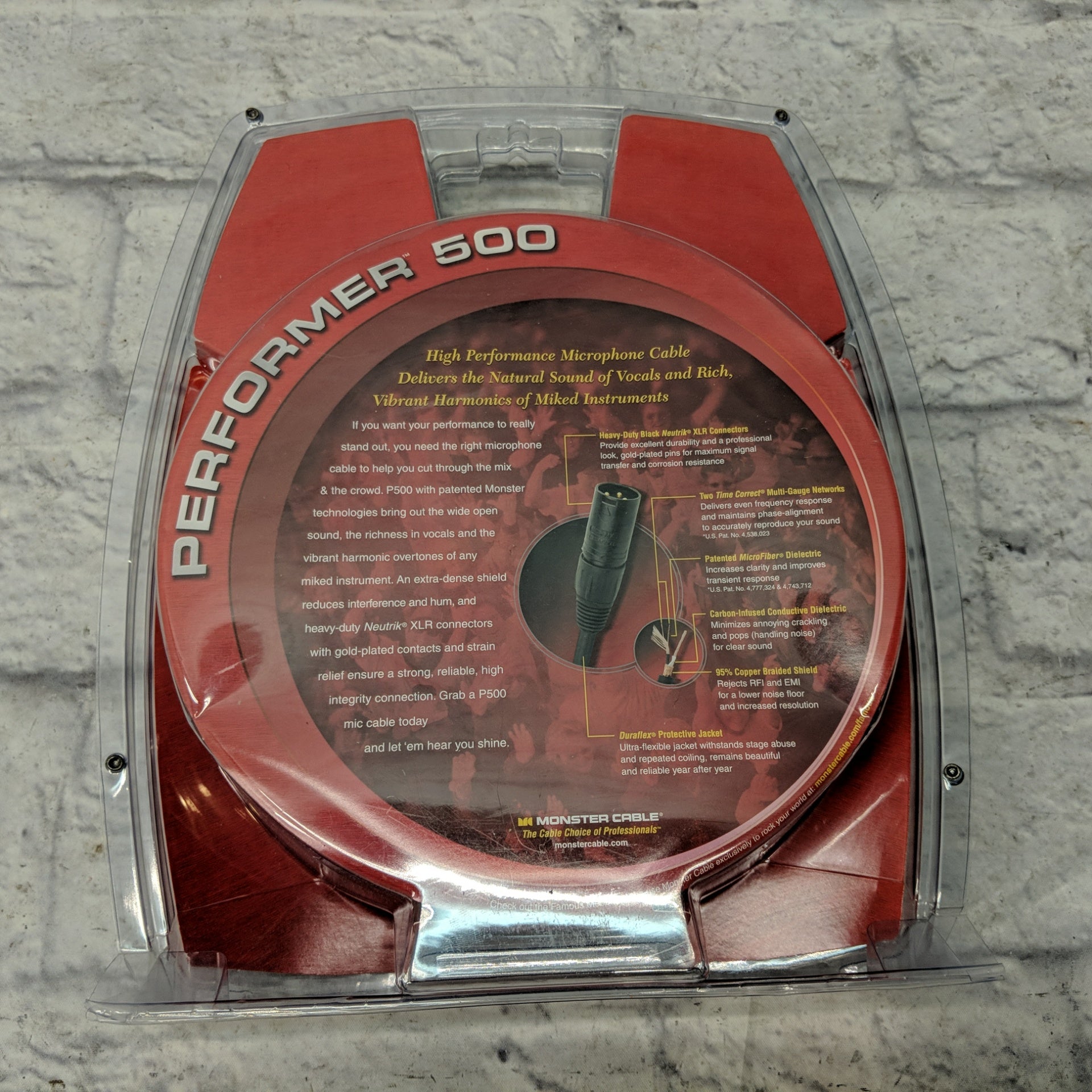 Monster Performer 500 30ft Microphone Cable P500M30