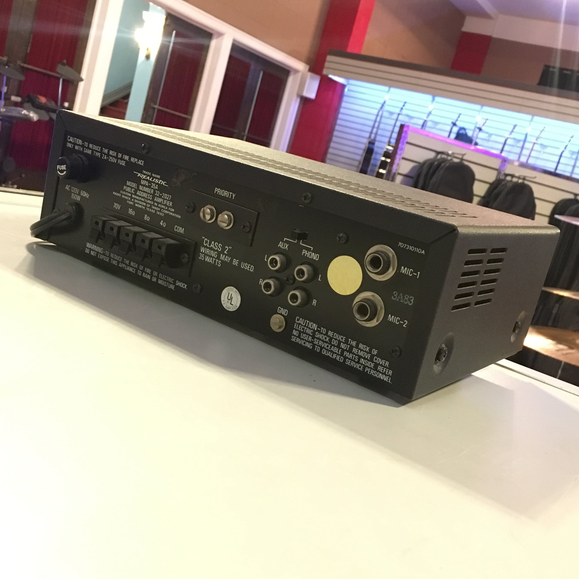 Realistic 35 Watt solid state P.A. Amplifier shops