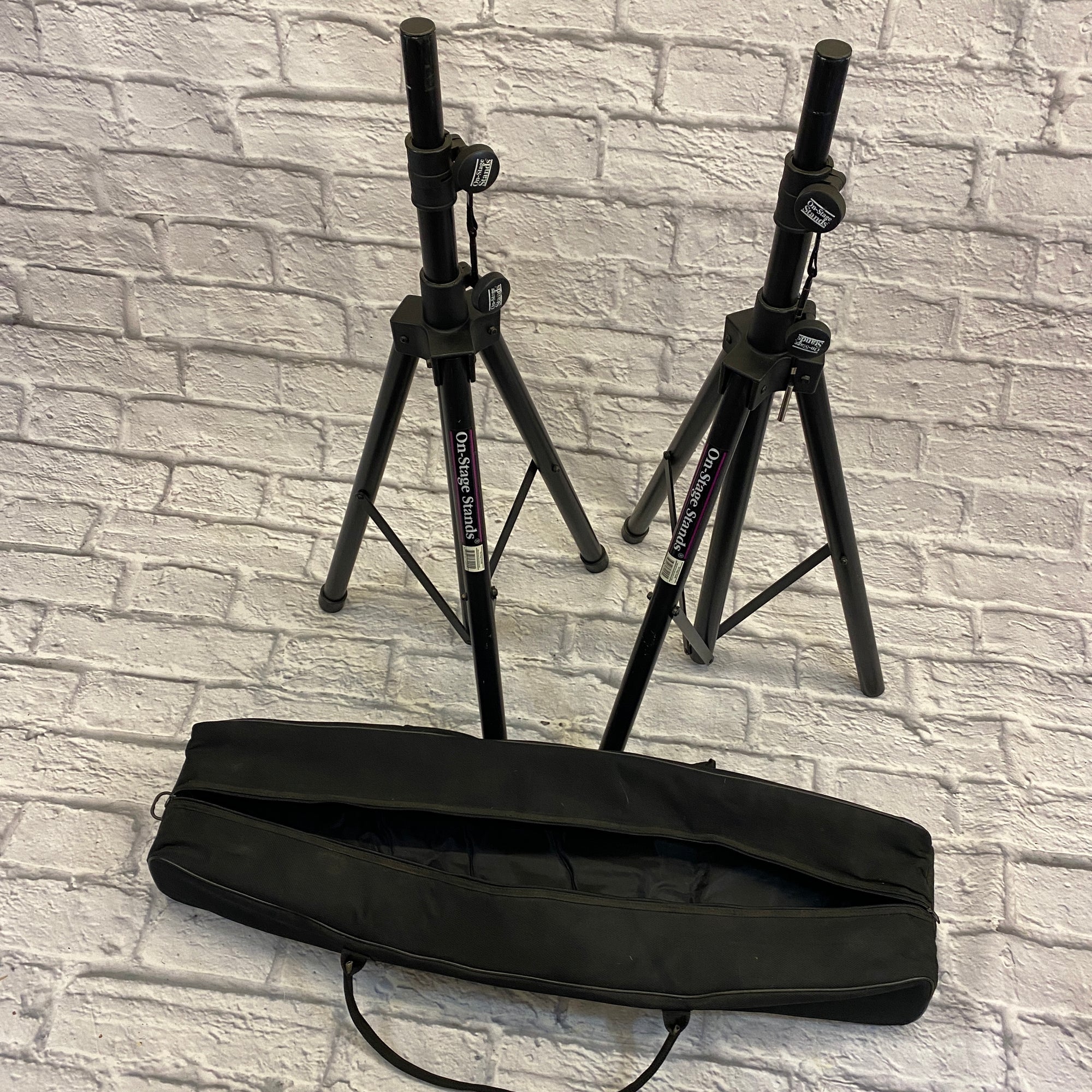 On-Stage SSP7950 All Aluminum Speaker Stand Set w/ Deluxe Bag