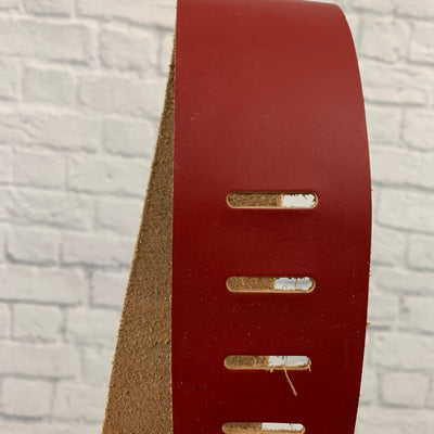 Levy's Red Leather 2.5" Guitar Strap