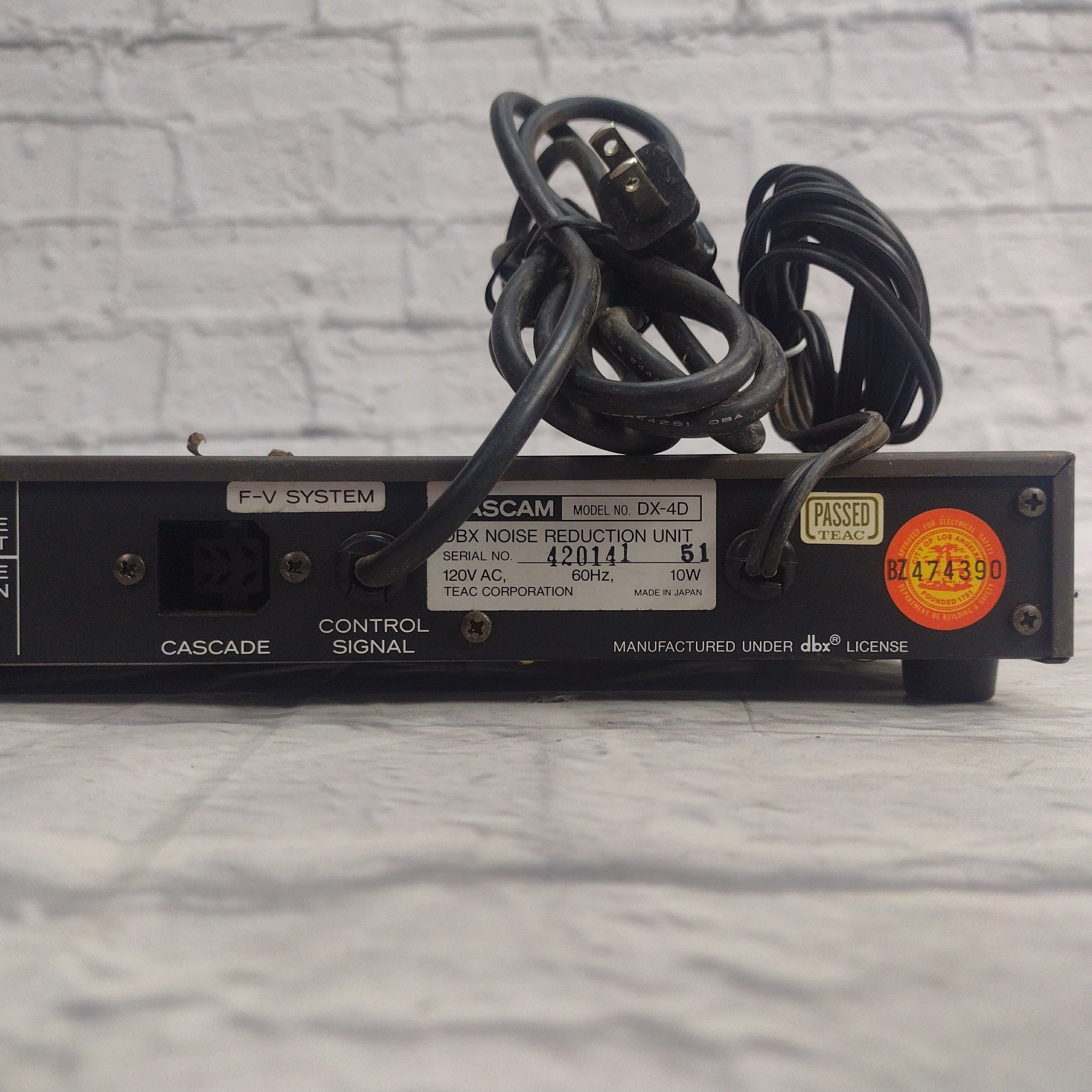 Tascam DX-4D Rack Noise Reduction