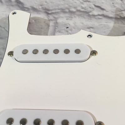 Unknown Loaded Stratocaster Pickguard White 3 Single Coil