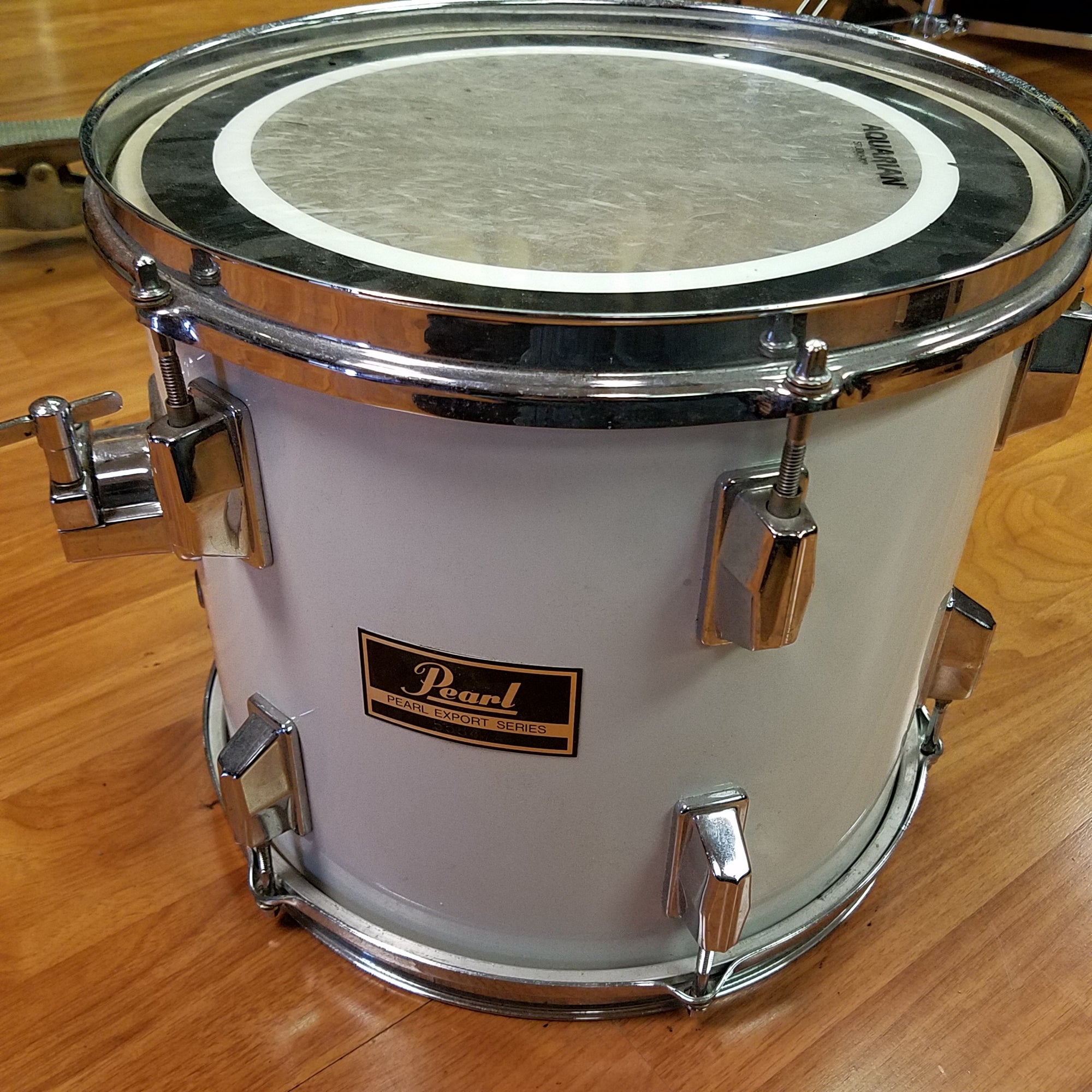 Pearl 13 Inch Export Rack Tom White