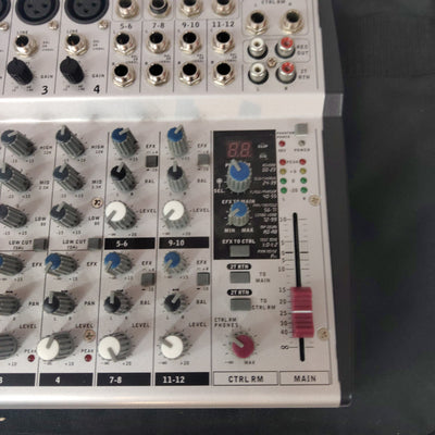 Phonic AM440D 4 Channel Analog Mixer Digital FX with Levy's Bag and Power Supply