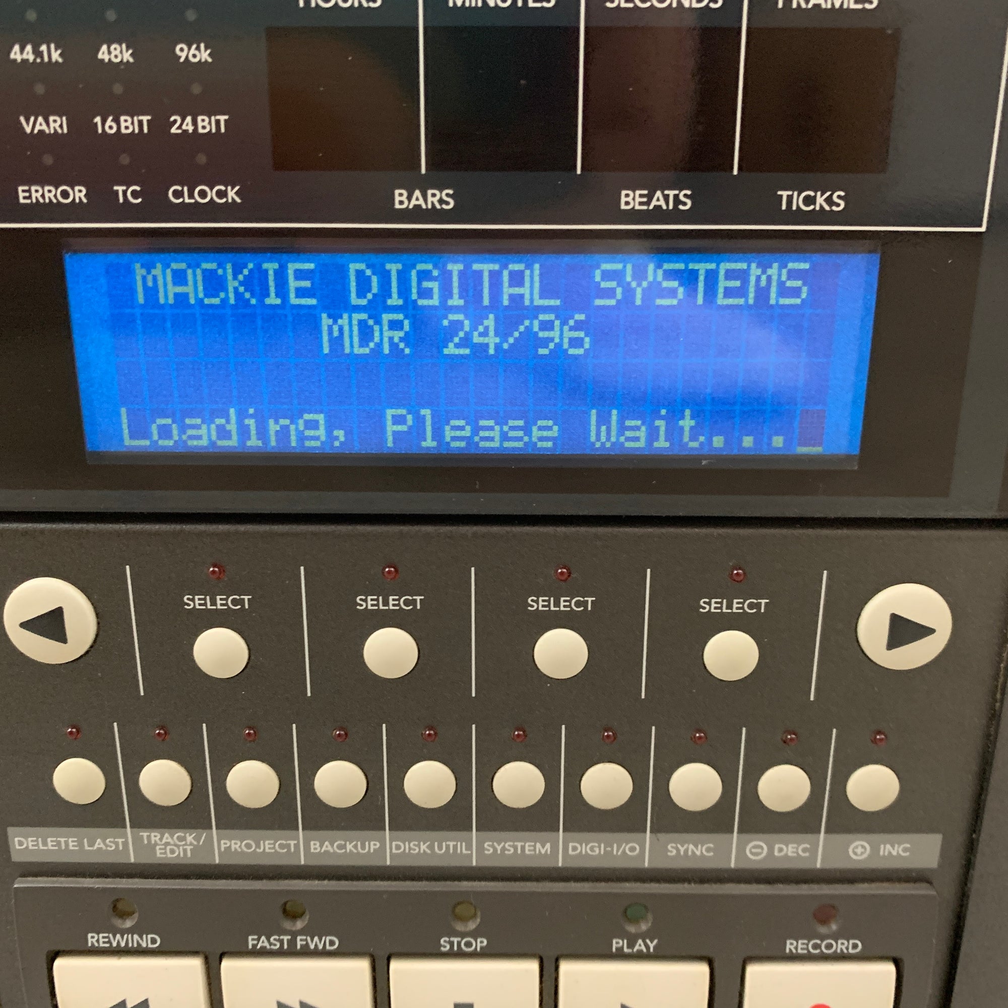 Mackie MDR24/96 24 Track 24 Bit Digital Hard Disk Recorder