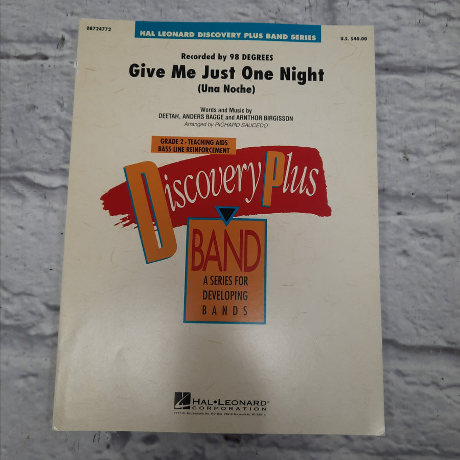 Just One Night Young Concert Band - Score and Parts